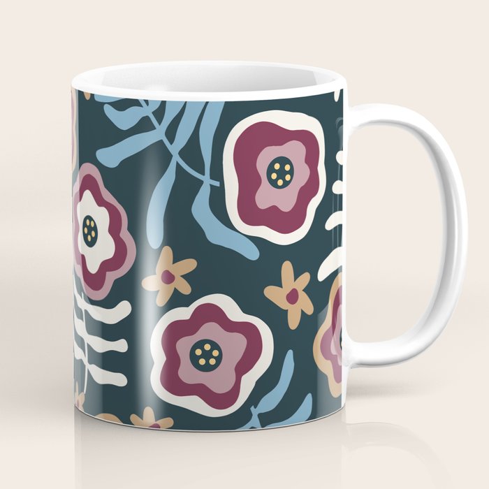 Artistic Floral Fantasy Coffee Mug Gallery Image 1