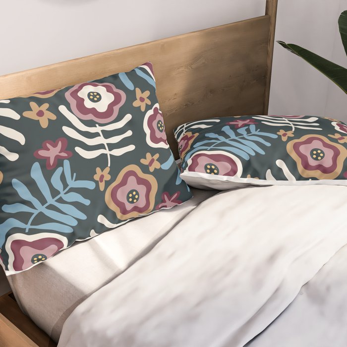 Artistic Floral Fantasy Pillow Sham Gallery Image 2