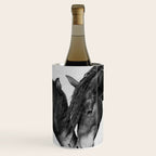 Horses - Black & White 4 Wine Chiller Gallery Image 1