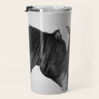 Horses - Black & White 4 Travel Mug Gallery Image 3