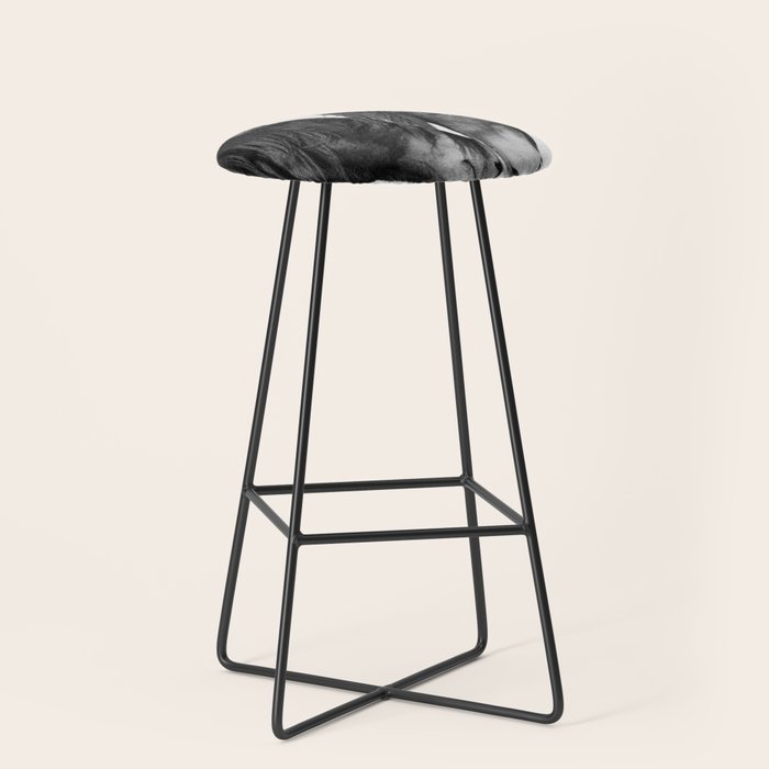 Horses - Black & White 4 Stool Gallery Image 1