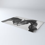 Horses - Black & White 4 Rug Gallery Image 3
