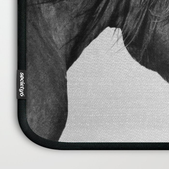 Horses - Black & White 4 Laptop Sleeve Gallery Image 3