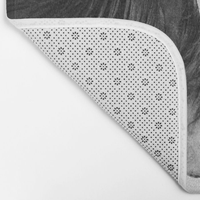 Horses - Black & White 4 Bath Mat Gallery Image 2