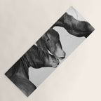 Horses - Black & White 4 Yoga Mat Gallery Image 1