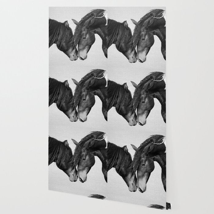 Horses - Black & White 4 Wallpaper Gallery Image 2