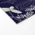 Floral elegance dark summer night Welcome Mat Gallery Image 2