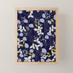 Floral elegance dark summer night Mini Art Print Gallery Image 1