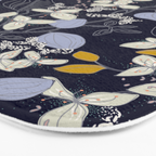 Floral elegance dark summer night Bath Mat Gallery Image 3