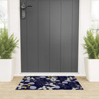 Floral elegance dark summer night Welcome Mat Gallery Image 3