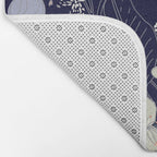 Floral elegance dark summer night Bath Mat Gallery Image 2