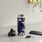Floral elegance dark summer night Water Bottle Gallery Image 4