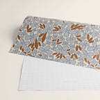 Four-leaf Flower Pattern / Grey & Brown Wrapping Paper Gallery Image 2
