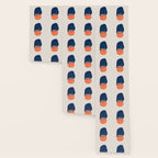 'Twins' Minimalist Modern Mid Century Colorful Navy Blue Tan Shapes by Ejaaz Haniff Wallpaper Gallery Image 3