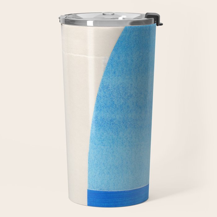 Blue Abstract Collage #1 Travel Mug Gallery Image 2