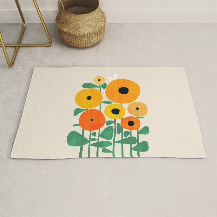 Sunflower and Bee Rug Gallery Image 1