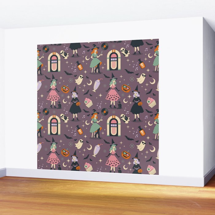 50s Witch Vibes Wall Mural Gallery Image 2