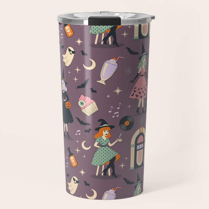 50s Witch Vibes Travel Mug Gallery Image 1
