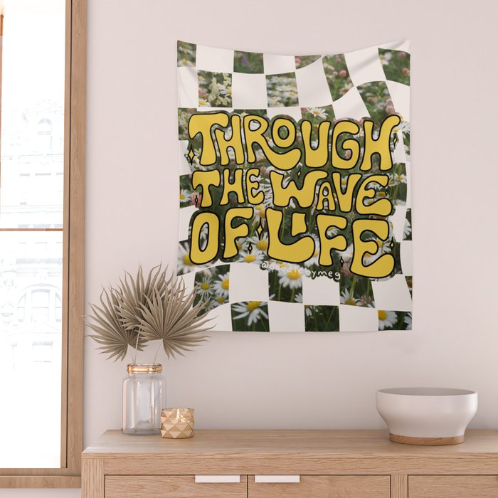 Through the Wave of Life Wall Tapestry Gallery Image 2