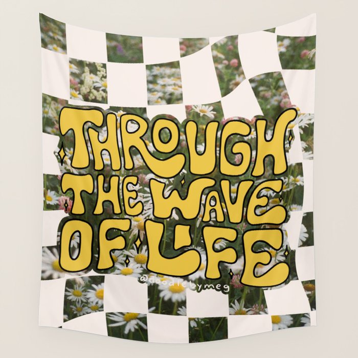 Through the Wave of Life Wall Tapestry Gallery Image 1