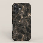 Maximalist Dark Moody Gothic Girl Flowers And Moths iPhone Case Gallery Image 1