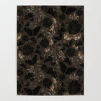 Maximalist Dark Moody Gothic Girl Flowers And Moths Poster Gallery Image 4
