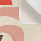 Abso 03 Colored Vase With Red Plant Wall Tapestry Gallery Image 3