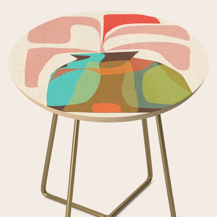 Abso 03 Colored Vase With Red Plant Side Table Gallery Image 2