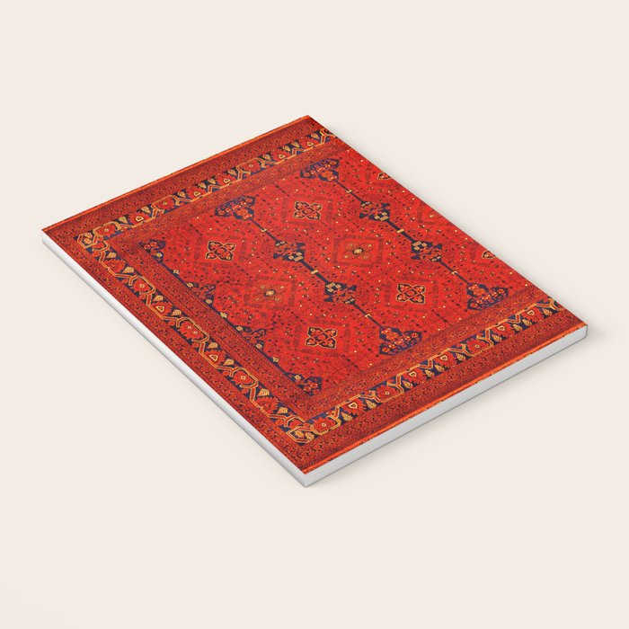 Red Oriental Heritage Bohemian Traditional Moroccan Style Notebook Gallery Image 3