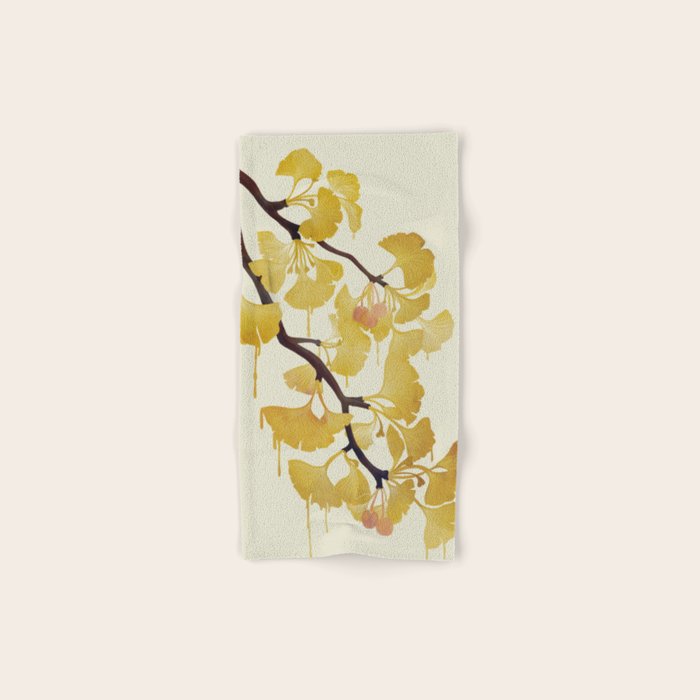 O Ginkgo in Yellow Bath Towel Gallery Image 1