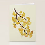 O Ginkgo in Yellow Stationery Card Gallery Image 2