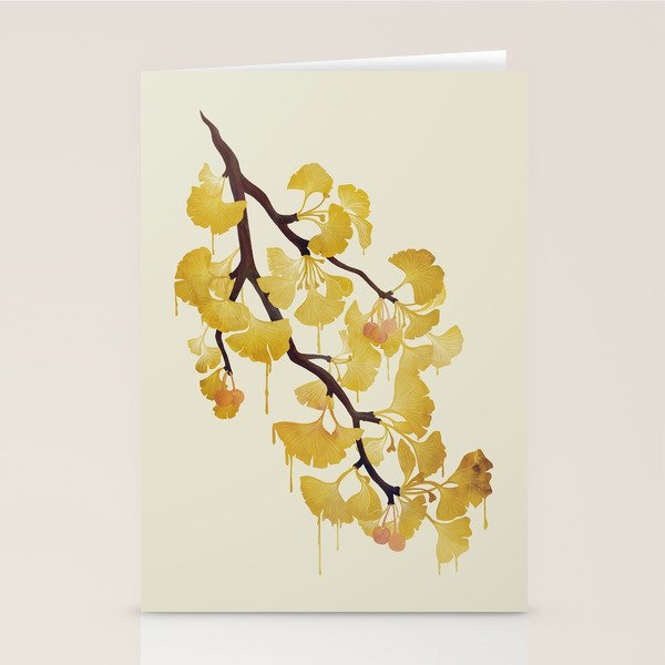 O Ginkgo in Yellow Stationery Card Gallery Image 2