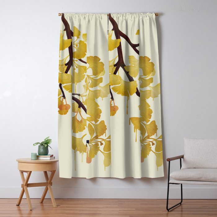 O Ginkgo in Yellow Window Curtain Gallery Image 5