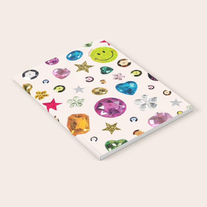 Gem Print in Cream Notebook