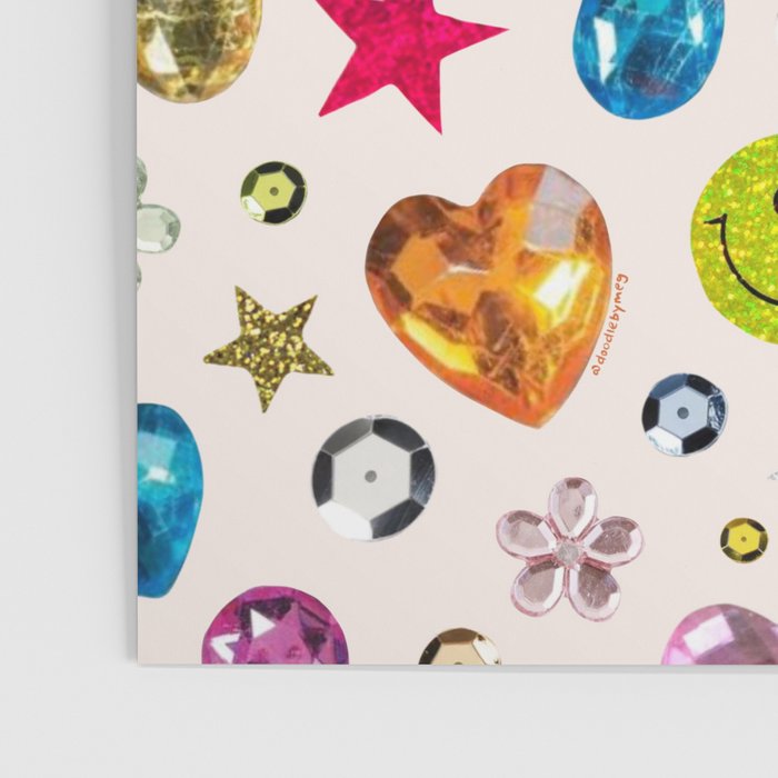 Gem Print in Cream Poster Gallery Image 3