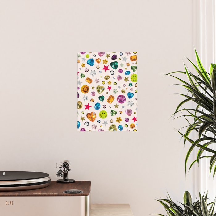 Gem Print in Cream Poster Gallery Image 2