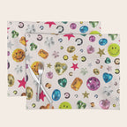 Gem Print in Cream Placemat Gallery Image 1