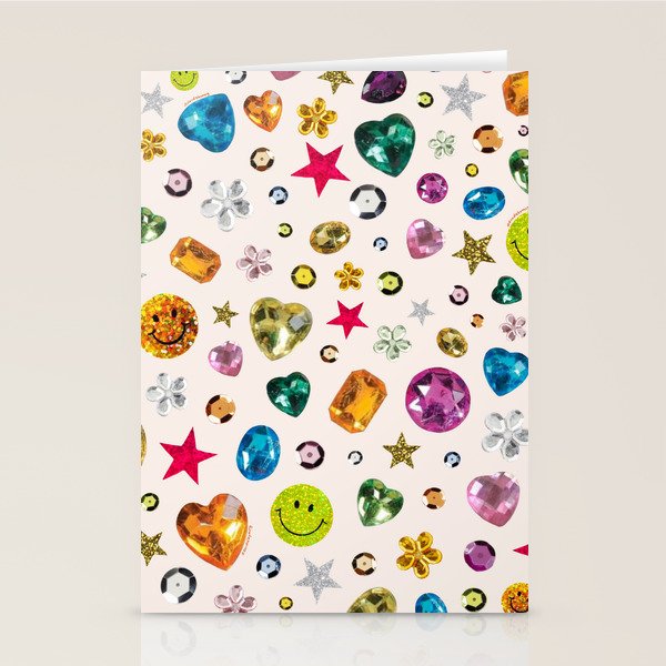 Gem Print in Cream Stationery Card Gallery Image 2