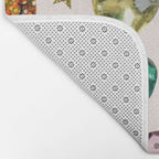 Gem Print in Cream Bath Mat Gallery Image 2