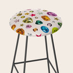 Gem Print in Cream Stool Gallery Image 2