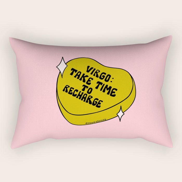 Virgo Conversation Heart Rectangular Pillow Gallery Image 1