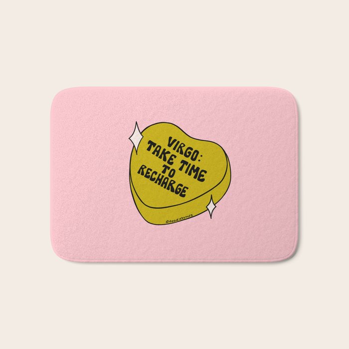 Virgo Conversation Heart Bath Mat Gallery Image 1