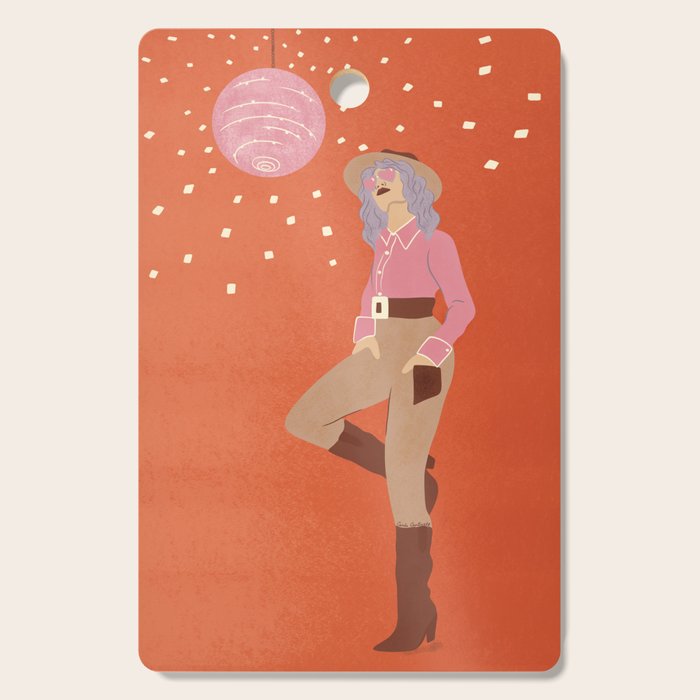 Disco Cowgirl Cutting Board Gallery Image 1