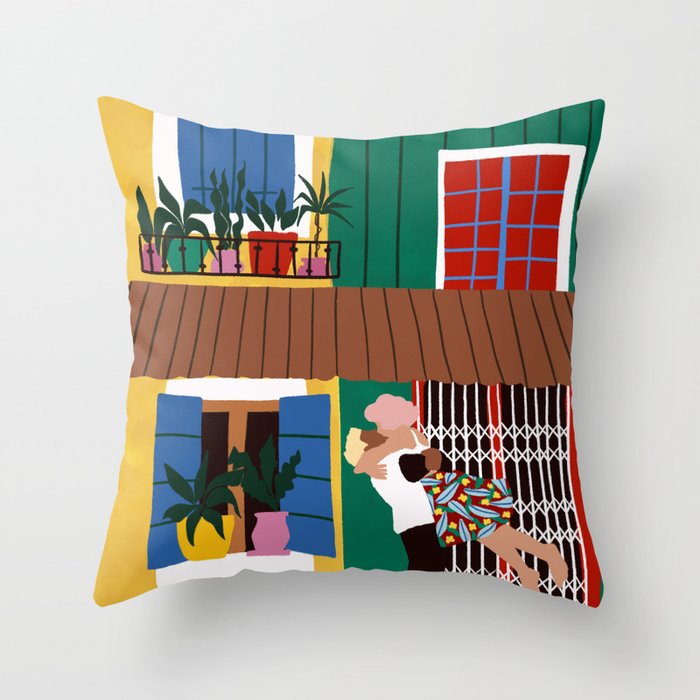 hug me, thrill me, kiss me Throw Pillow Gallery Image 6