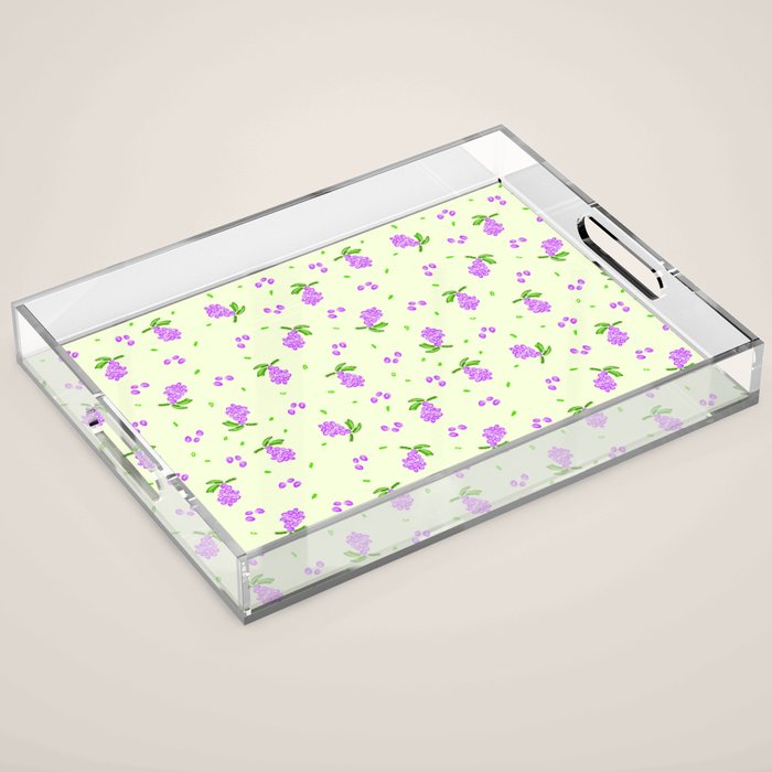Lilac Blooms Acrylic Tray Gallery Image 1