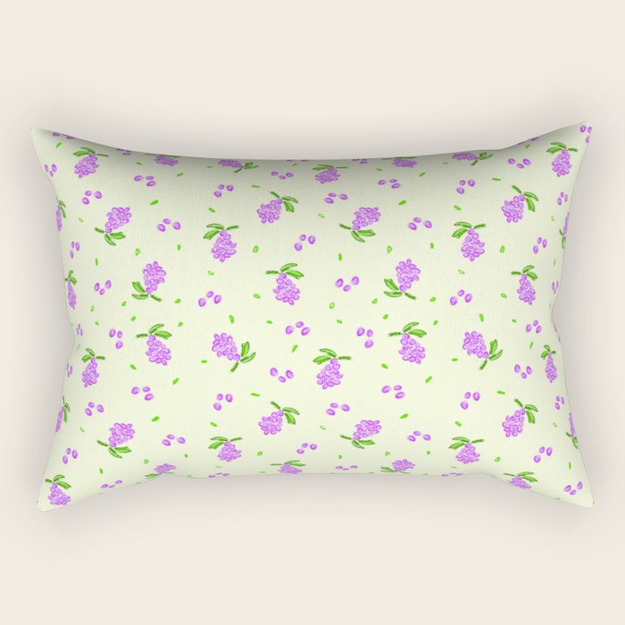 Lilac Blooms Rectangular Pillow Gallery Image 1