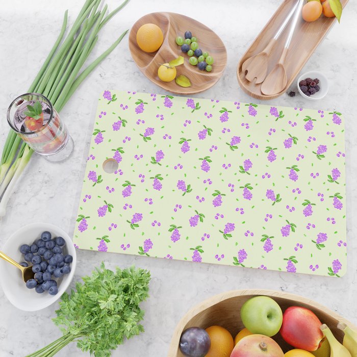 Lilac Blooms Cutting Board Gallery Image 2