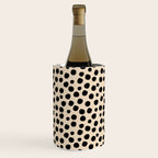 Irregular Small Polka Dots black Wine Chiller Gallery Image 3