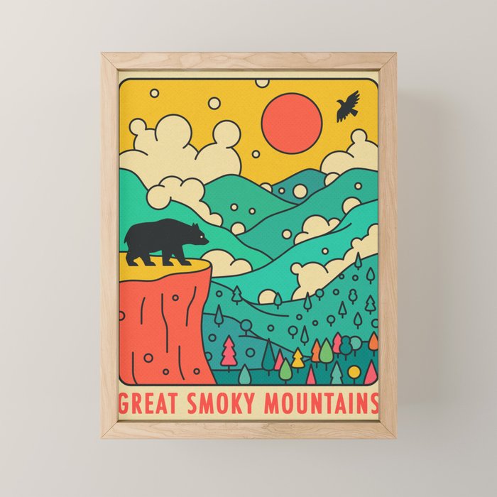 Great Smoky Mountains National Park Mini Art Print Gallery Image 1