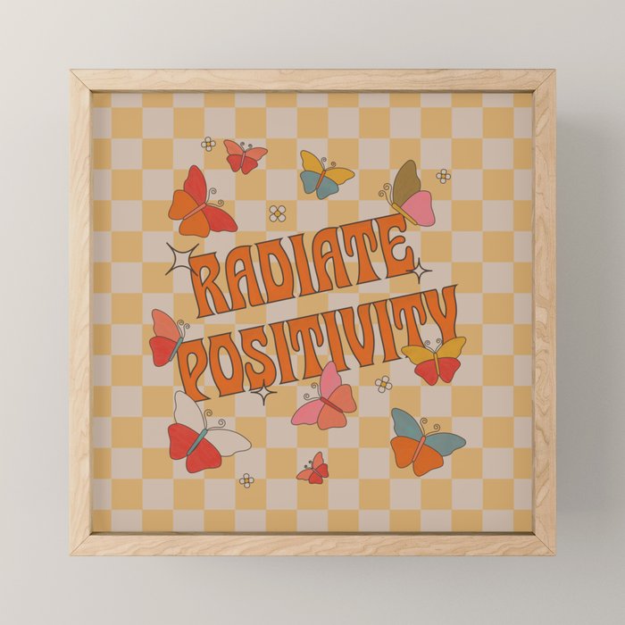 Radiate Positivity Butterflies Mini Art Print Gallery Image 1